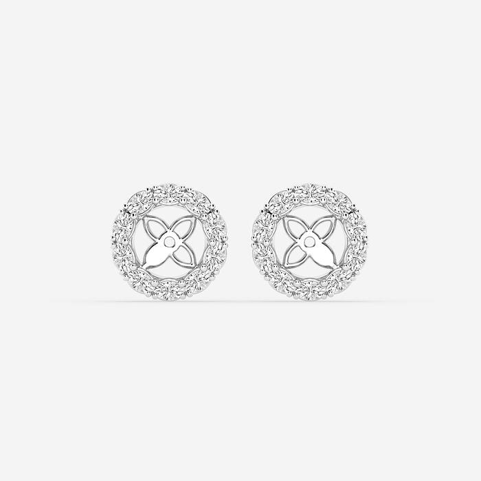 Oval Halo Earring Jackets