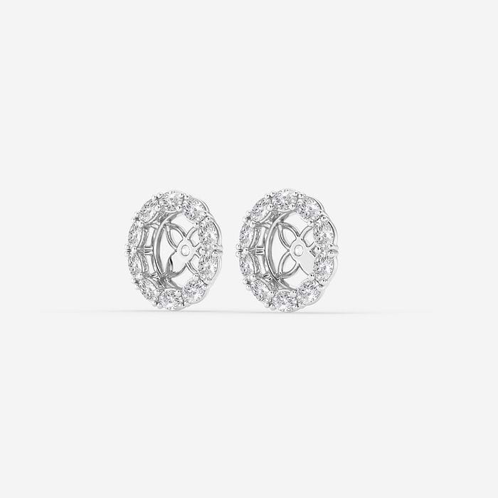 Oval Halo Earring Jackets