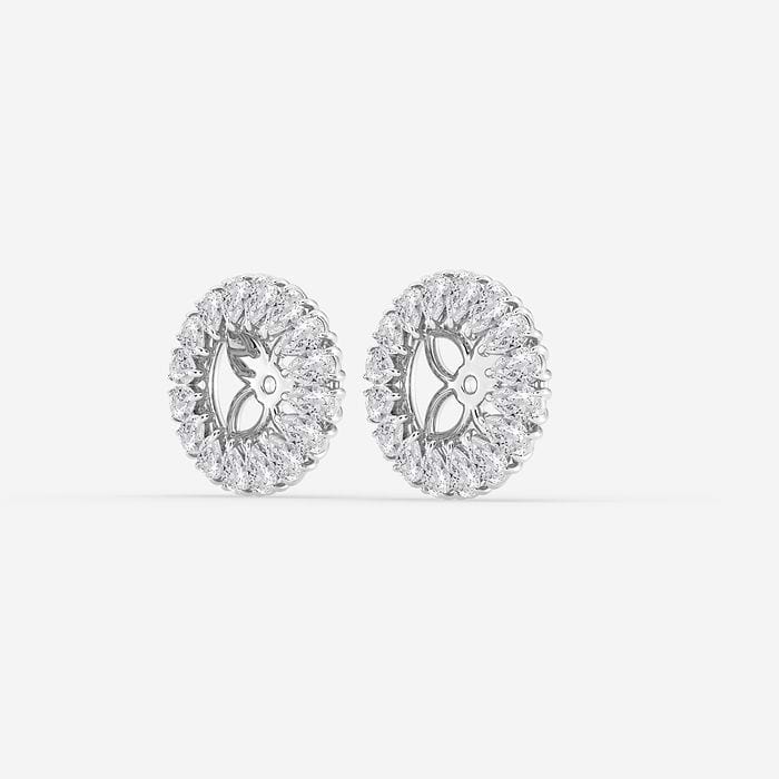 Pear Halo Earring Jackets