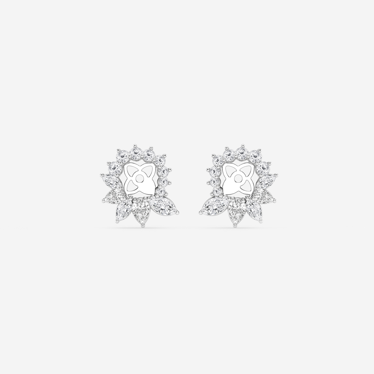 5/8 ctw Marquise and Pear Lab Grown Diamond Earring Jackets