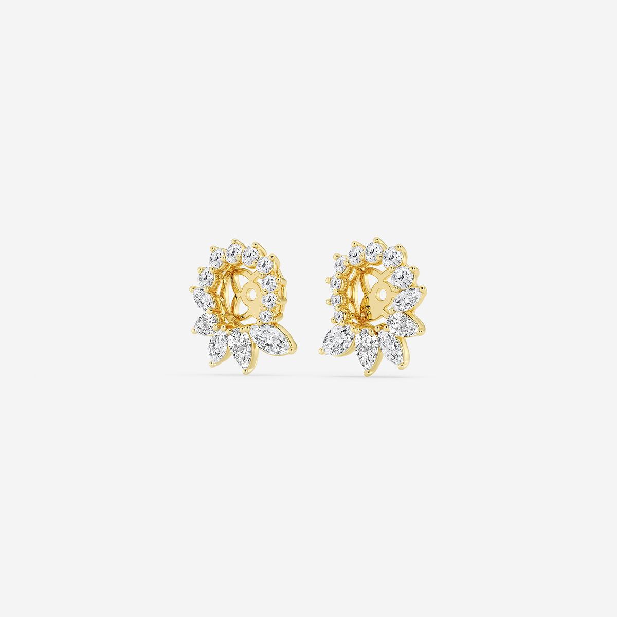 Additional Image 1 for  5/8 ctw Marquise and Pear Lab Grown Diamond Earring Jackets