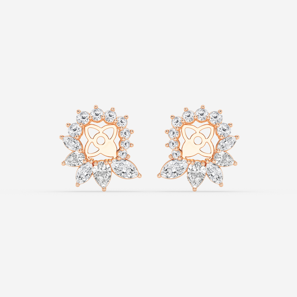1 1/4 ctw Marquise and Pear Lab Grown Diamond Earring Jackets