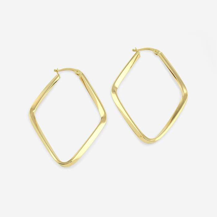 Plain Square Hoop Earrings