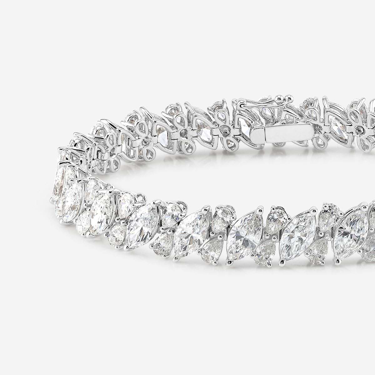Nara Bracelet 18K White Gold, FG, VS2+