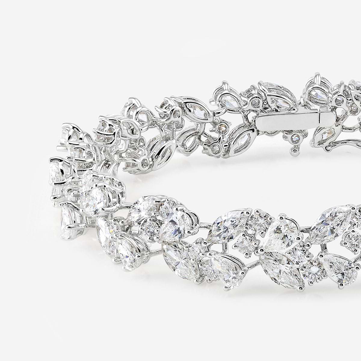 El Nido Bracelet 18K White Gold, F, VS2