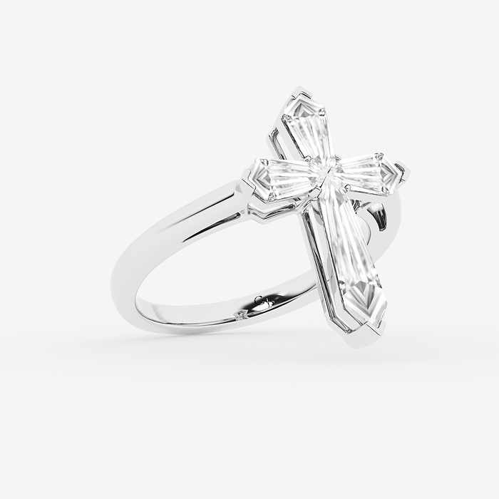Shield Cross Statement Ring