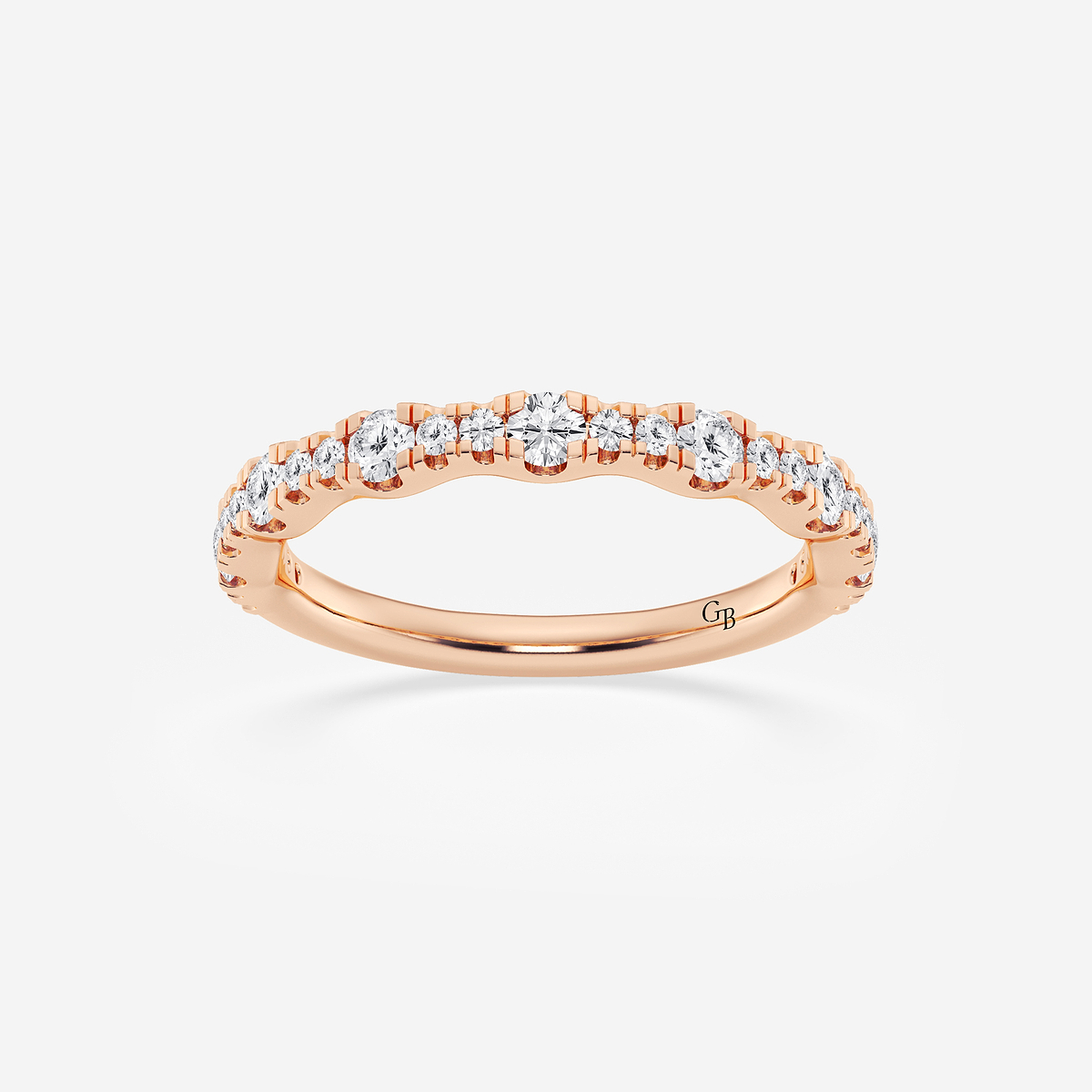 1/3 ctw Round Lab Grown Diamond Prong Set Wedding Band