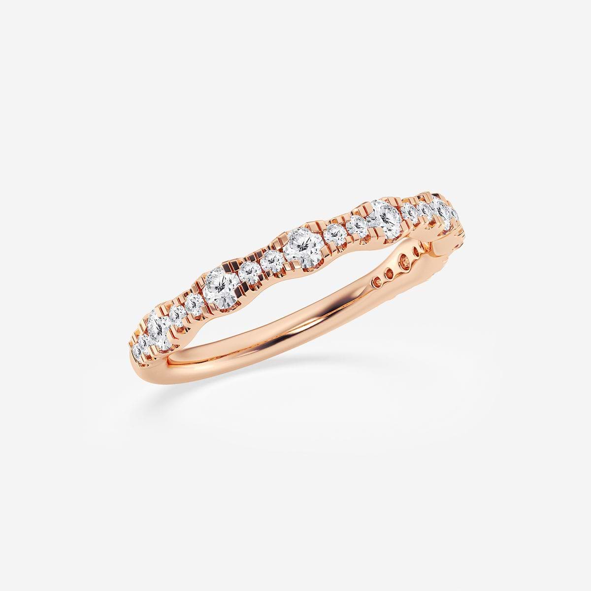 Additional Image 1 for  1/3 ctw Round Lab Grown Diamond Prong Set Wedding Band
