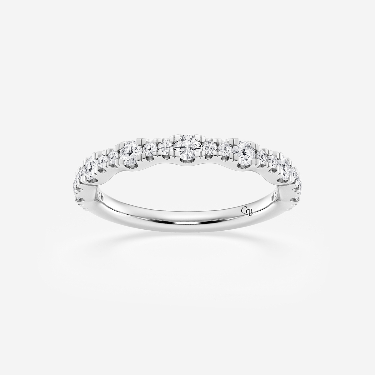 1/3 ctw Round Lab Grown Diamond Prong Set Wedding Band
