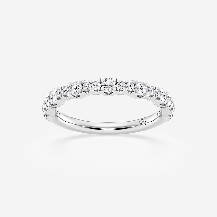 1/3 ctw Round Lab Grown Diamond Prong Set Wedding Band