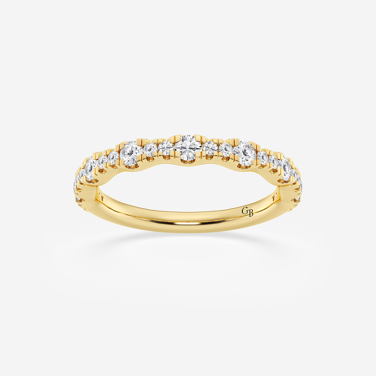 1/3 ctw Round Lab Grown Diamond Prong Set Wedding Band