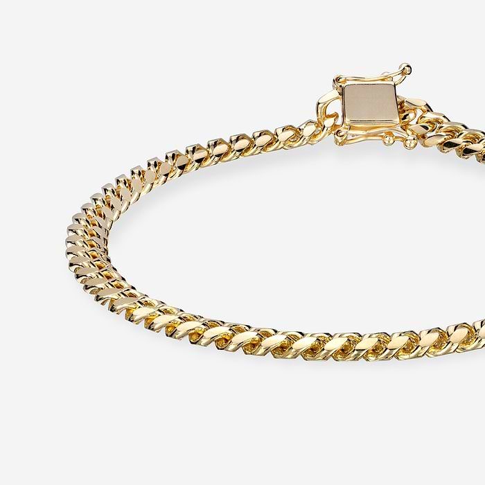 Plain Gold Miami Cuban Link Bracelet
