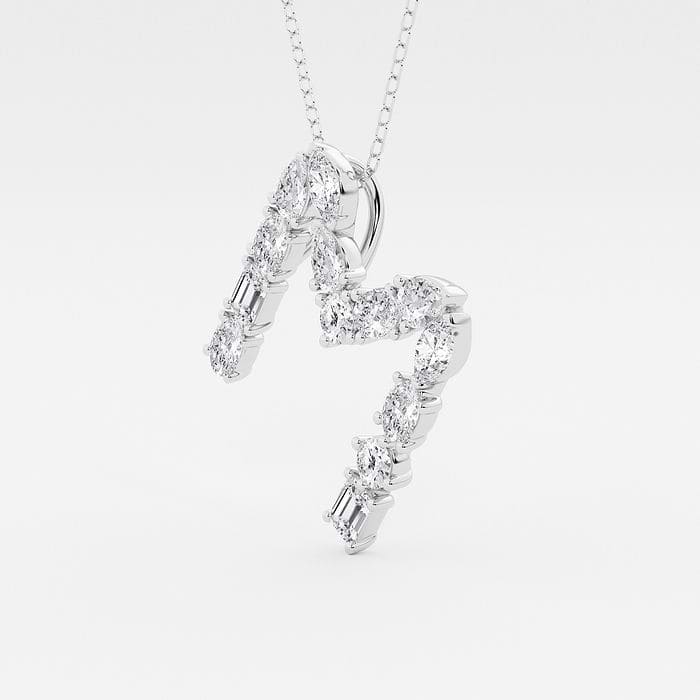 Mosaic Multi-Shape Initial M Fashion Pendant