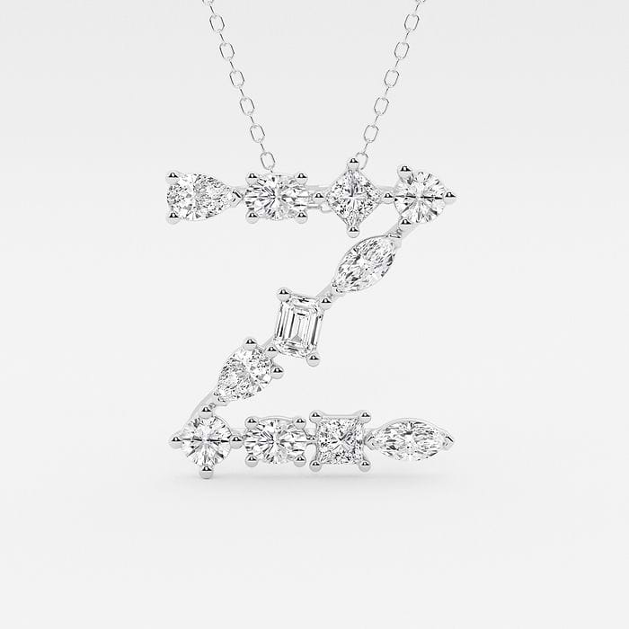 Mosaic Multi-Shape Initial Z Fashion Pendant