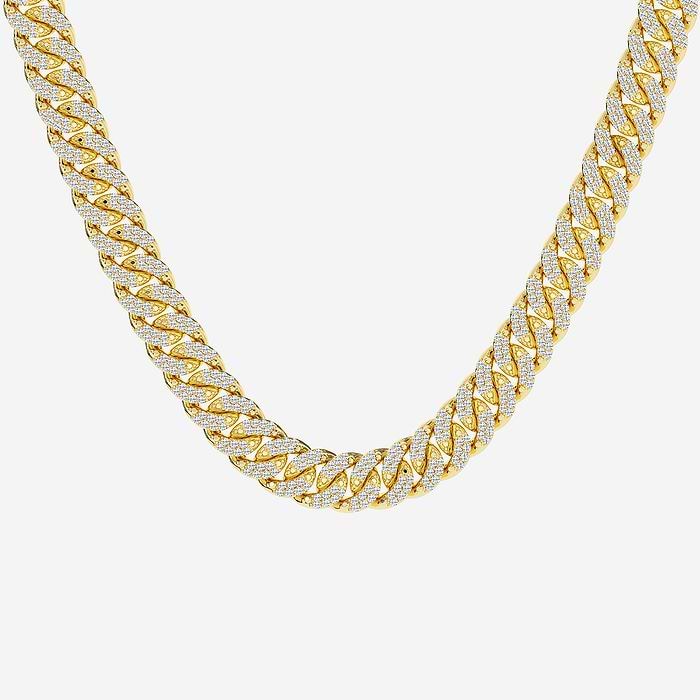 Cuban Link Round Fashion Necklace