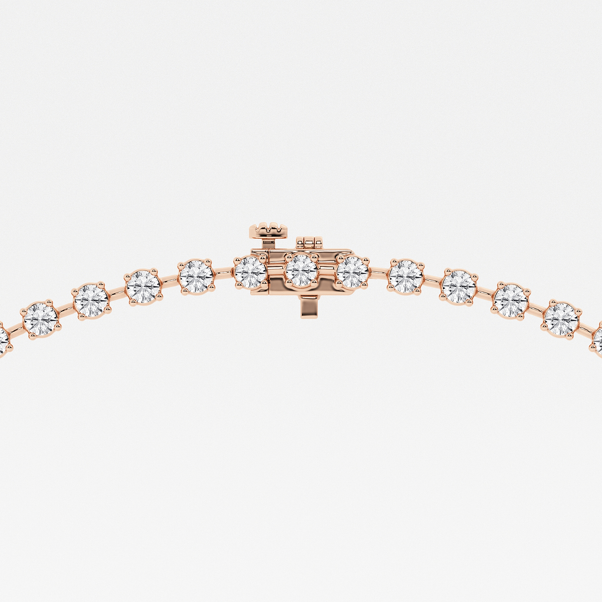 Additional Image 2 for  16 1/2 ctw Round Lab Grown Diamond Lariat Tennis Necklace