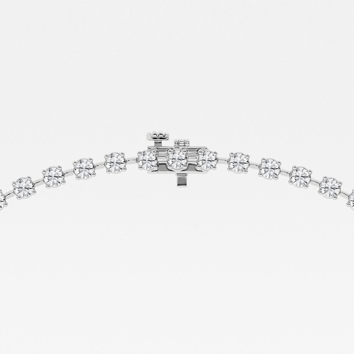 Additional Image 2 for  16 1/2 ctw Round Lab Grown Diamond Lariat Tennis Necklace