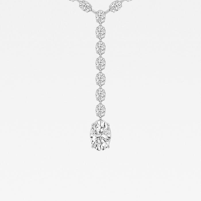 Badgley Mischka Lariat Pear Tennis Necklace