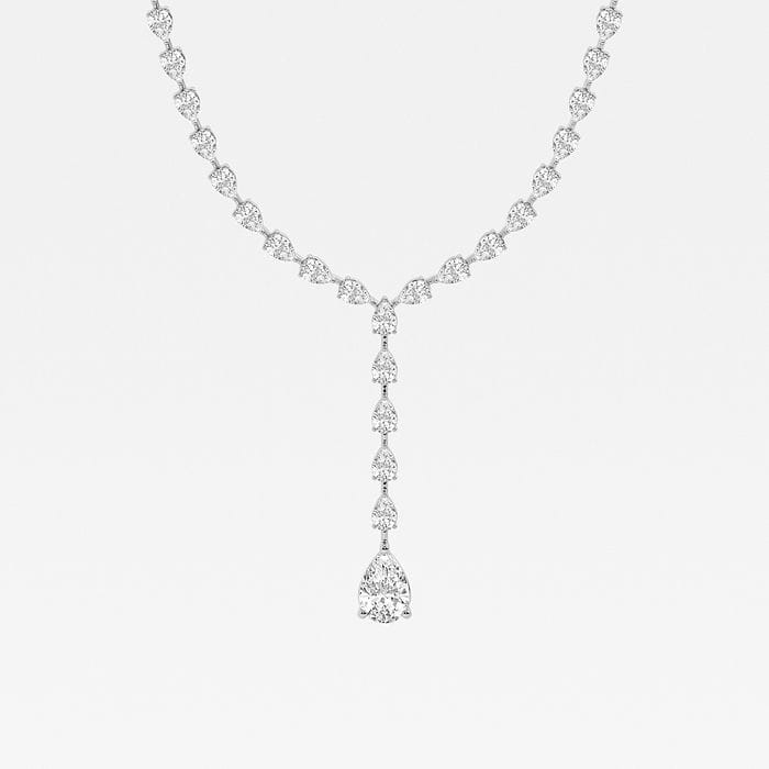 Badgley Mischka Lariat Pear Tennis Necklace
