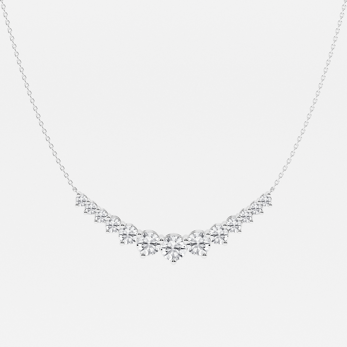 4 ctw Round Lab Grown Diamond Thirteen Stone Demi Eternity