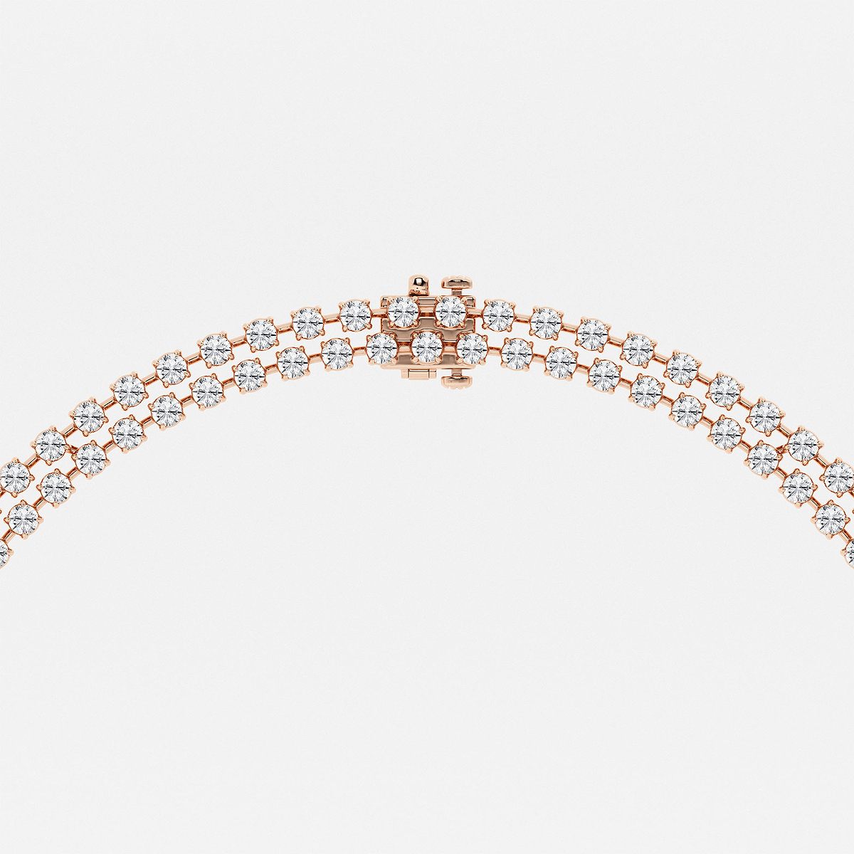 Additional Image 2 for  25 ctw Round Lab Grown Diamond Double Row Lariat Necklace