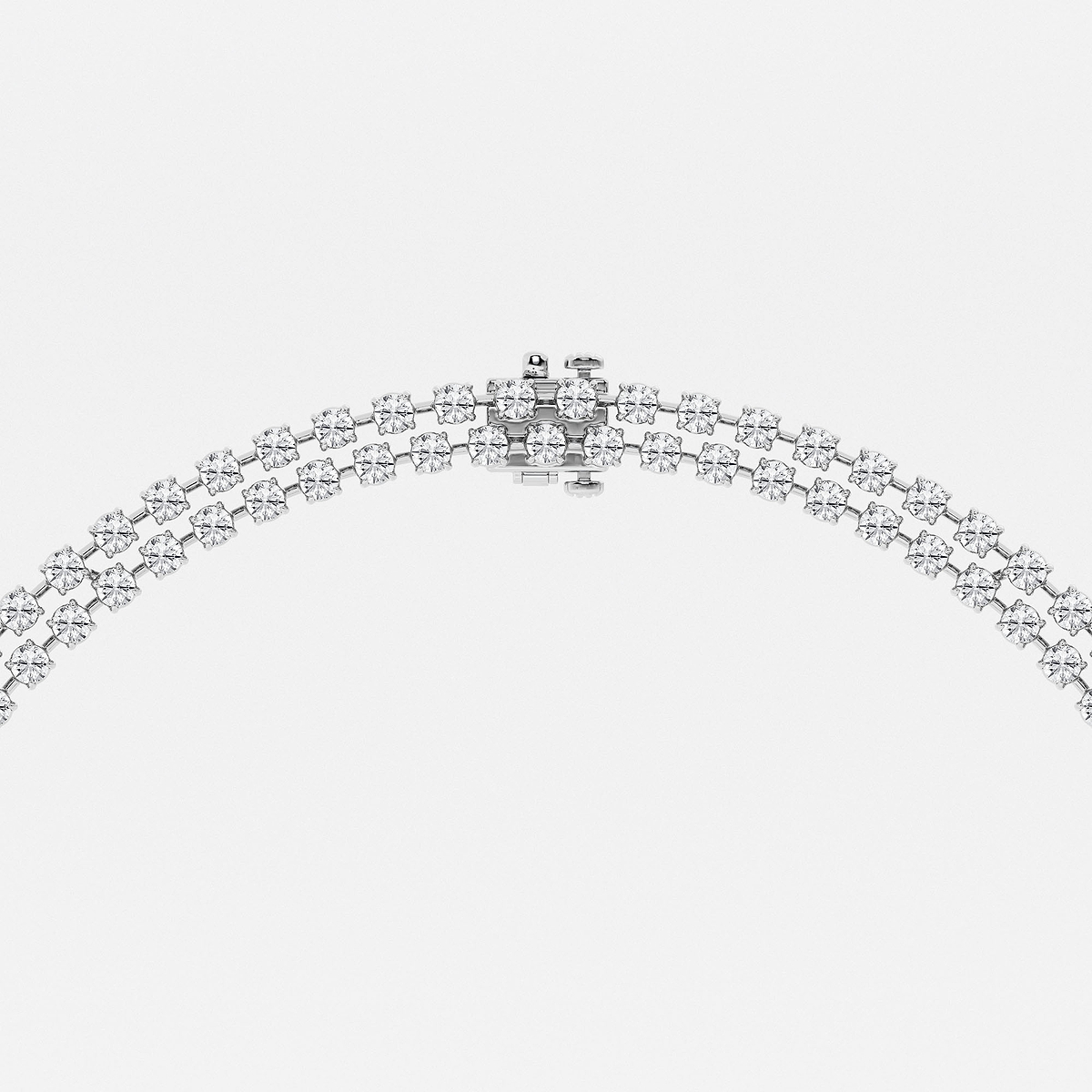 Additional Image 2 for  25 ctw Round Lab Grown Diamond Double Row Lariat Necklace