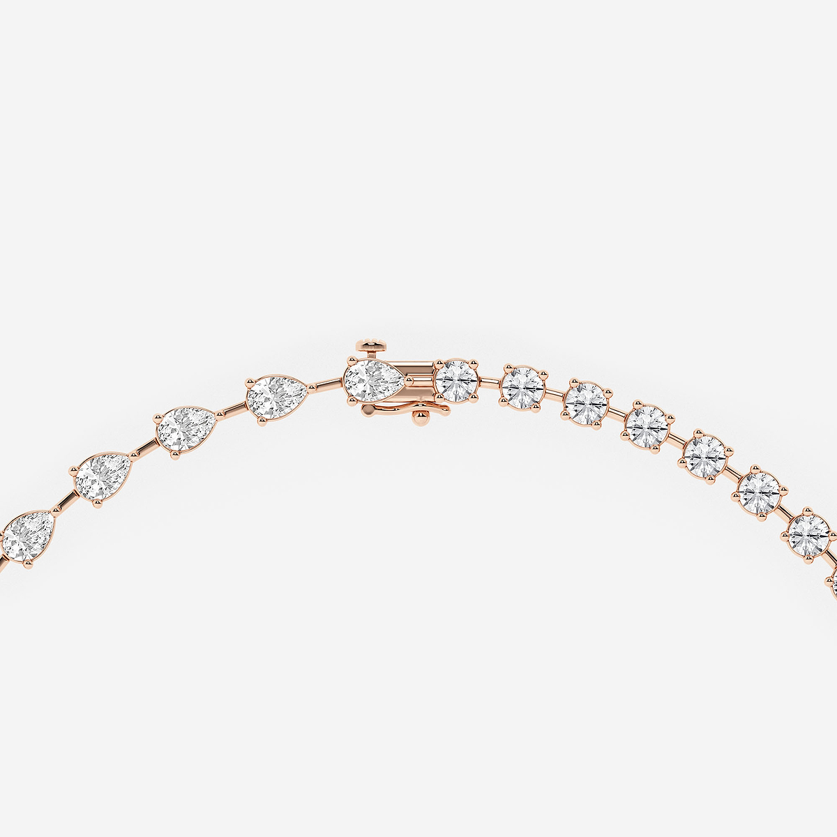Additional Image 2 for  20 ctw Pear Lab Grown Diamond Lariat Necklace