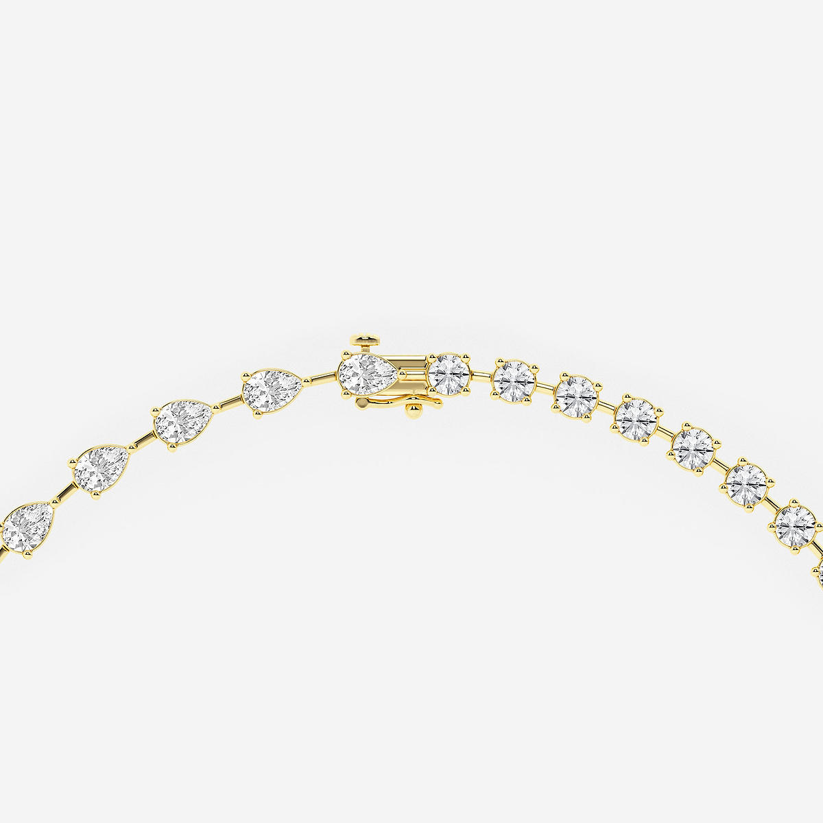 Additional Image 2 for  20 ctw Pear Lab Grown Diamond Lariat Necklace