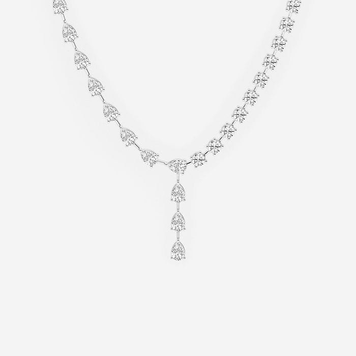 Pear Lariat Fashion Necklace