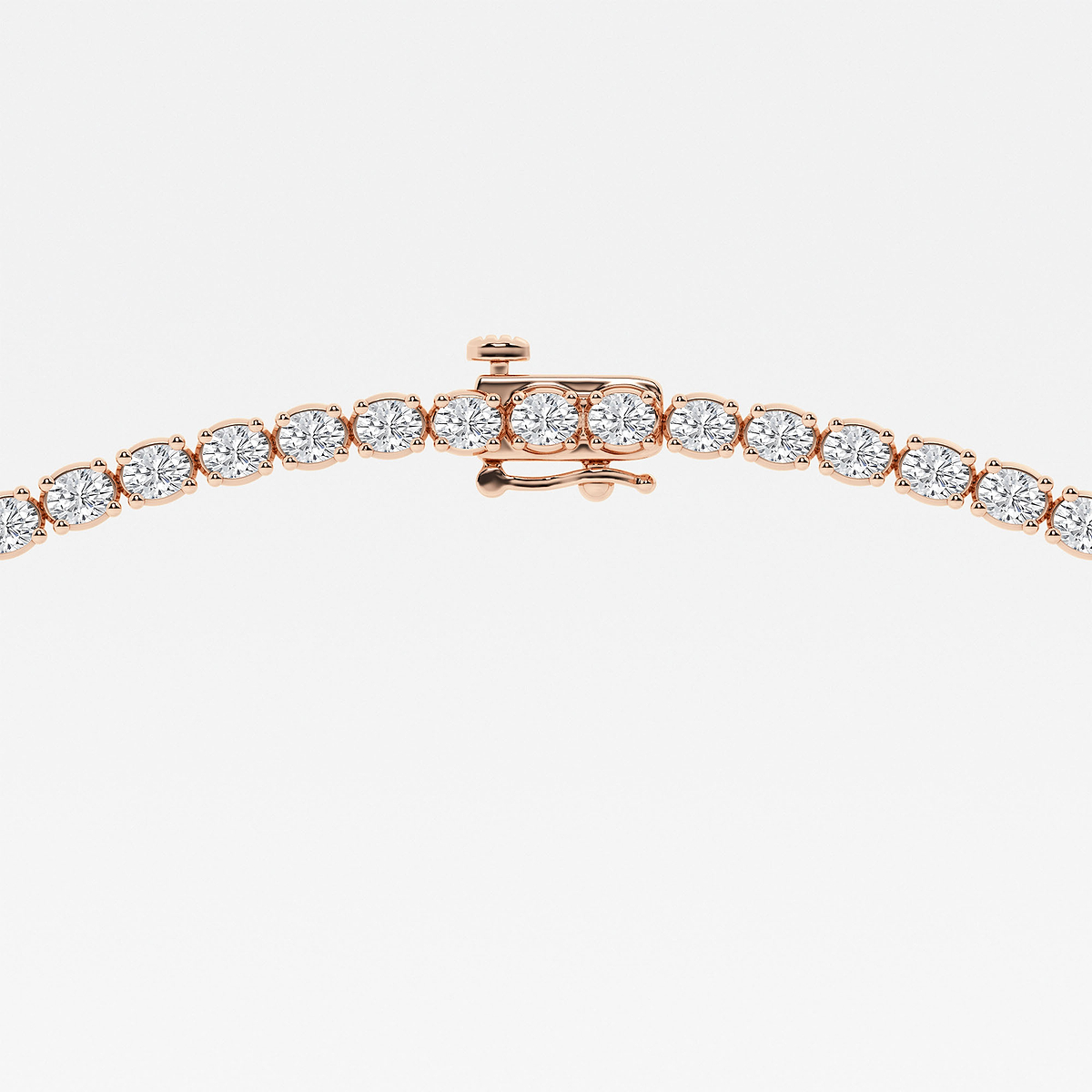 Additional Image 2 for  10 ctw Oval Lab Grown Diamond East West Tennis Necklace