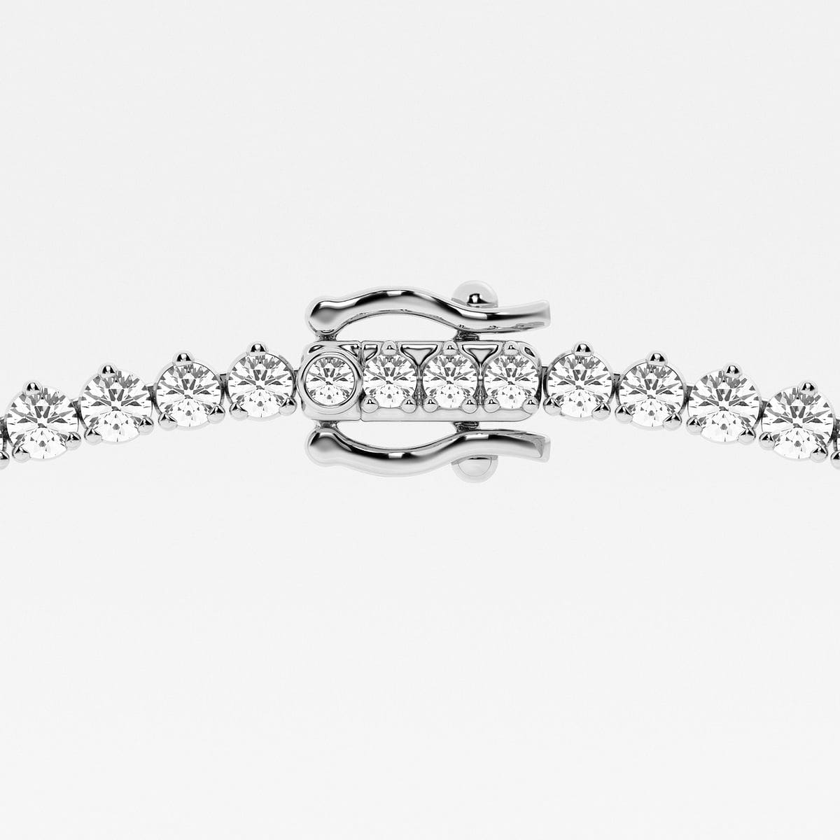 Additional Image 2 for  17 ctw Round Lab Grown Diamond Graduated Riviera Fashion Necklace