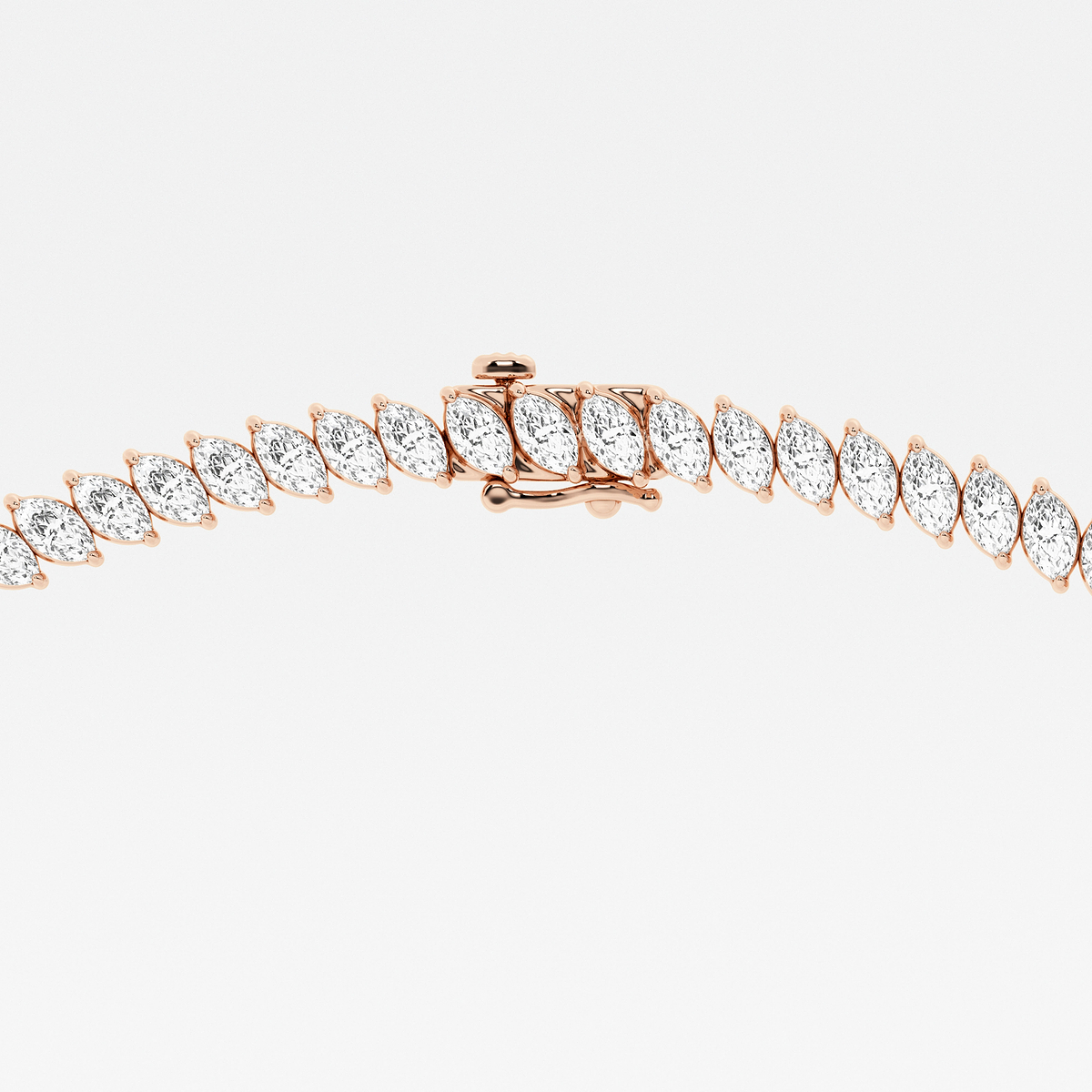 Additional Image 3 for  30 ctw Marquise Lab Grown Diamond Marquise Tennis Necklace