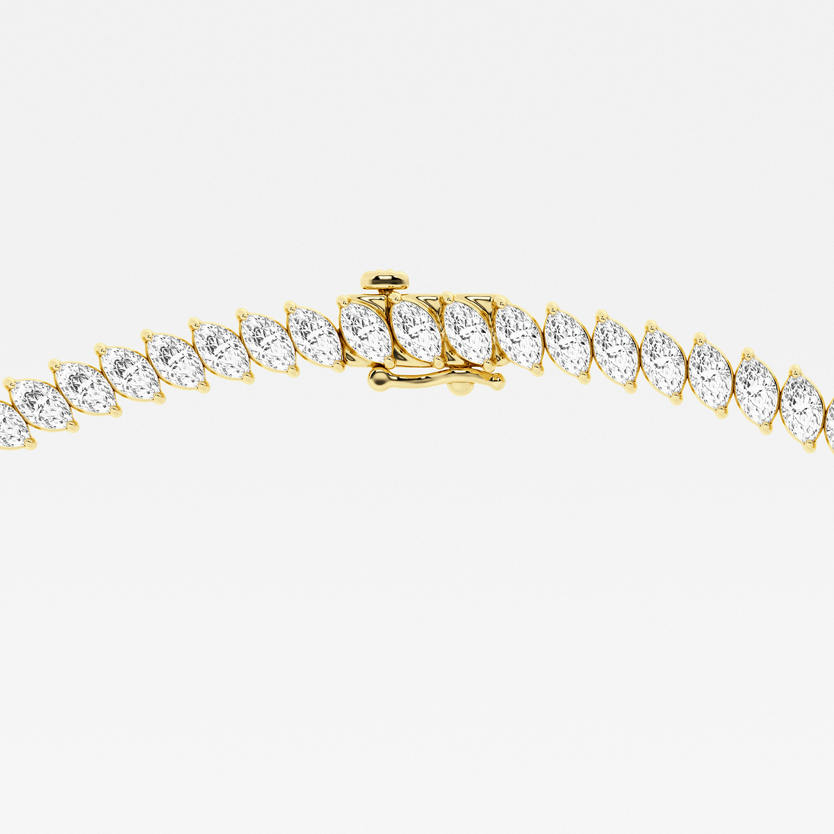 Additional Image 3 for  15 ctw Marquise Lab Grown Diamond Marquise Tennis Necklace
