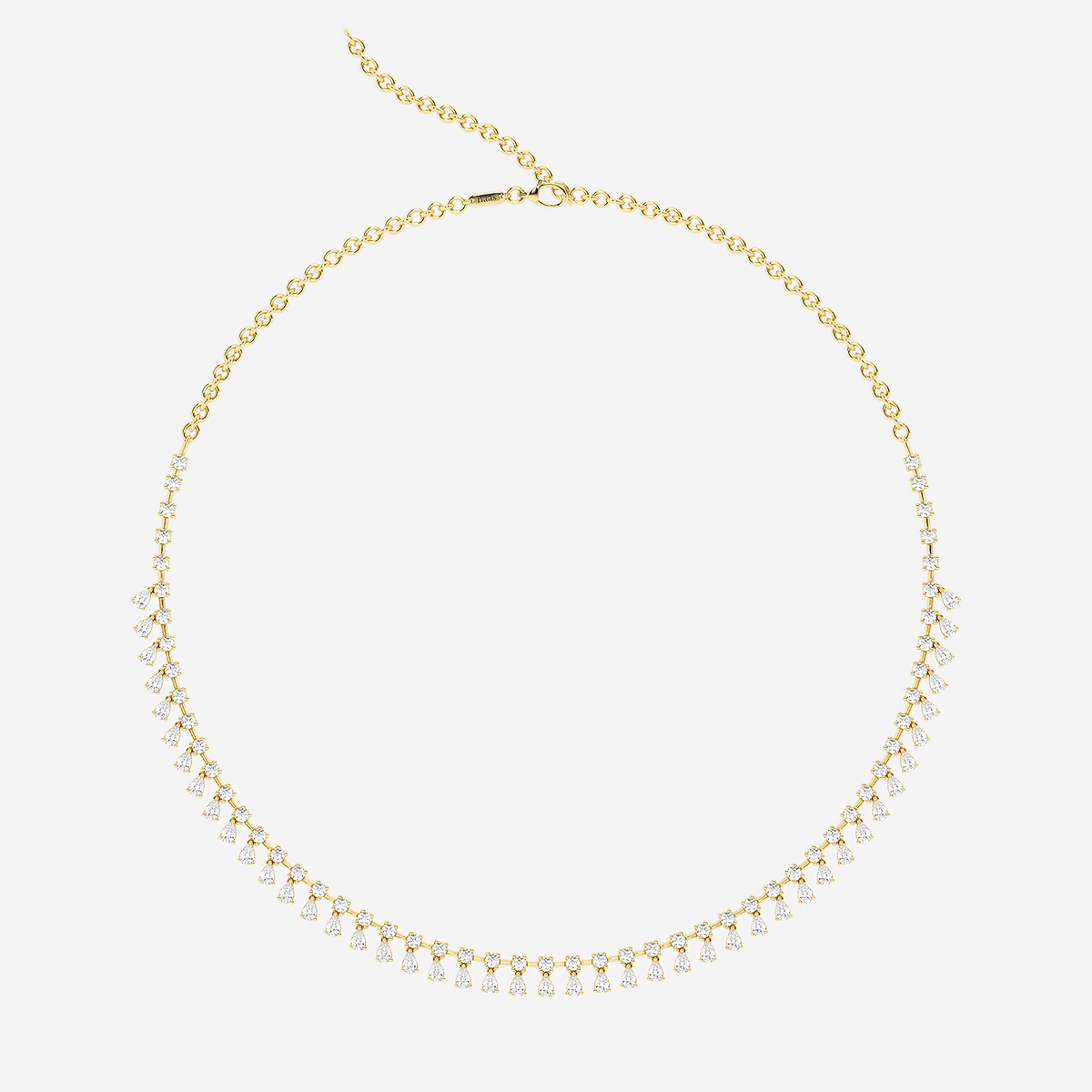 Additional Image 3 for  näas Empowering 6 1/2 ctw Pear Lab Grown Diamond Dangle Necklace with Adjustable Chain