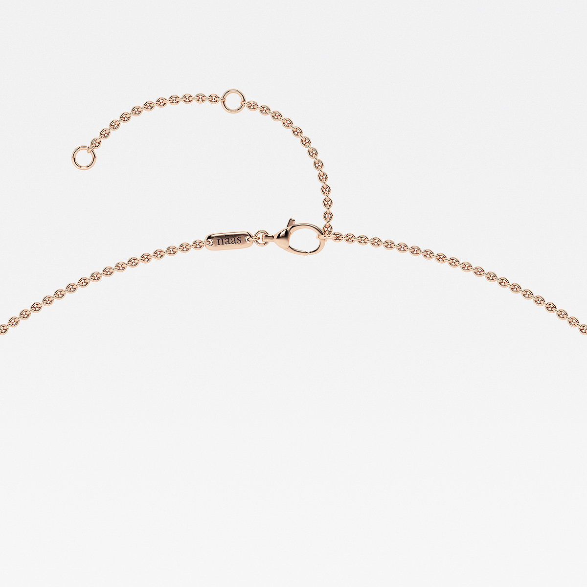Additional Image 2 for  näas Romancing 1 ctw Pear Lab Grown Diamond Dangle Necklace with Adjustable Chain