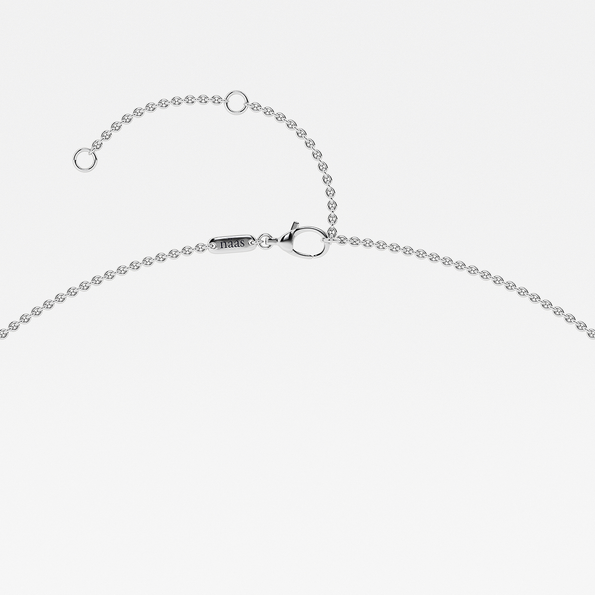Additional Image 2 for  näas Romancing 1 ctw Pear Lab Grown Diamond Dangle Necklace with Adjustable Chain