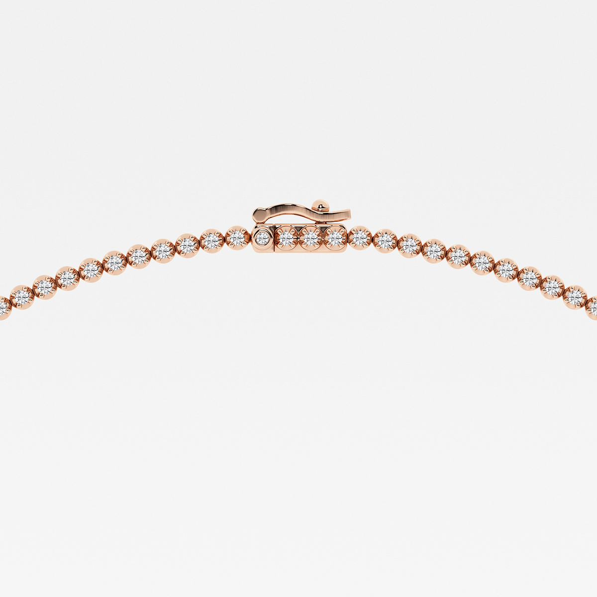 Additional Image 2 for  3 ctw Pear Lab Grown Diamond Single Station Tennis Necklace