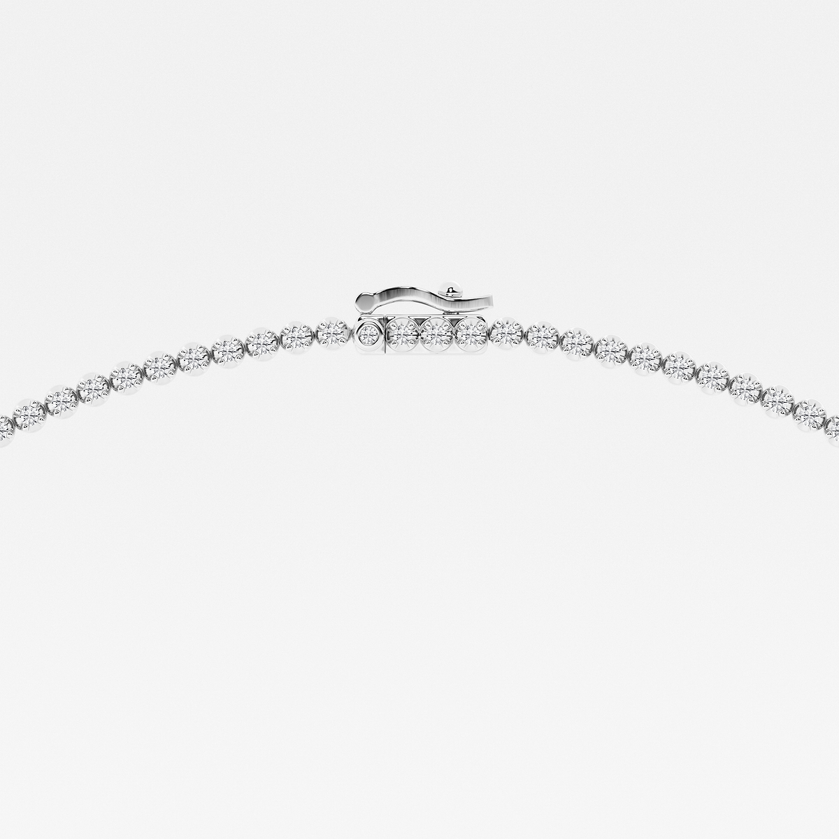 Additional Image 2 for  3 ctw Marquise Lab Grown Diamond Single Station Tennis Necklace