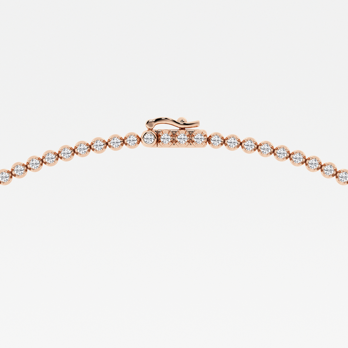 Additional Image 2 for  5 ctw Pear Lab Grown Diamond Single Station Tennis Necklace