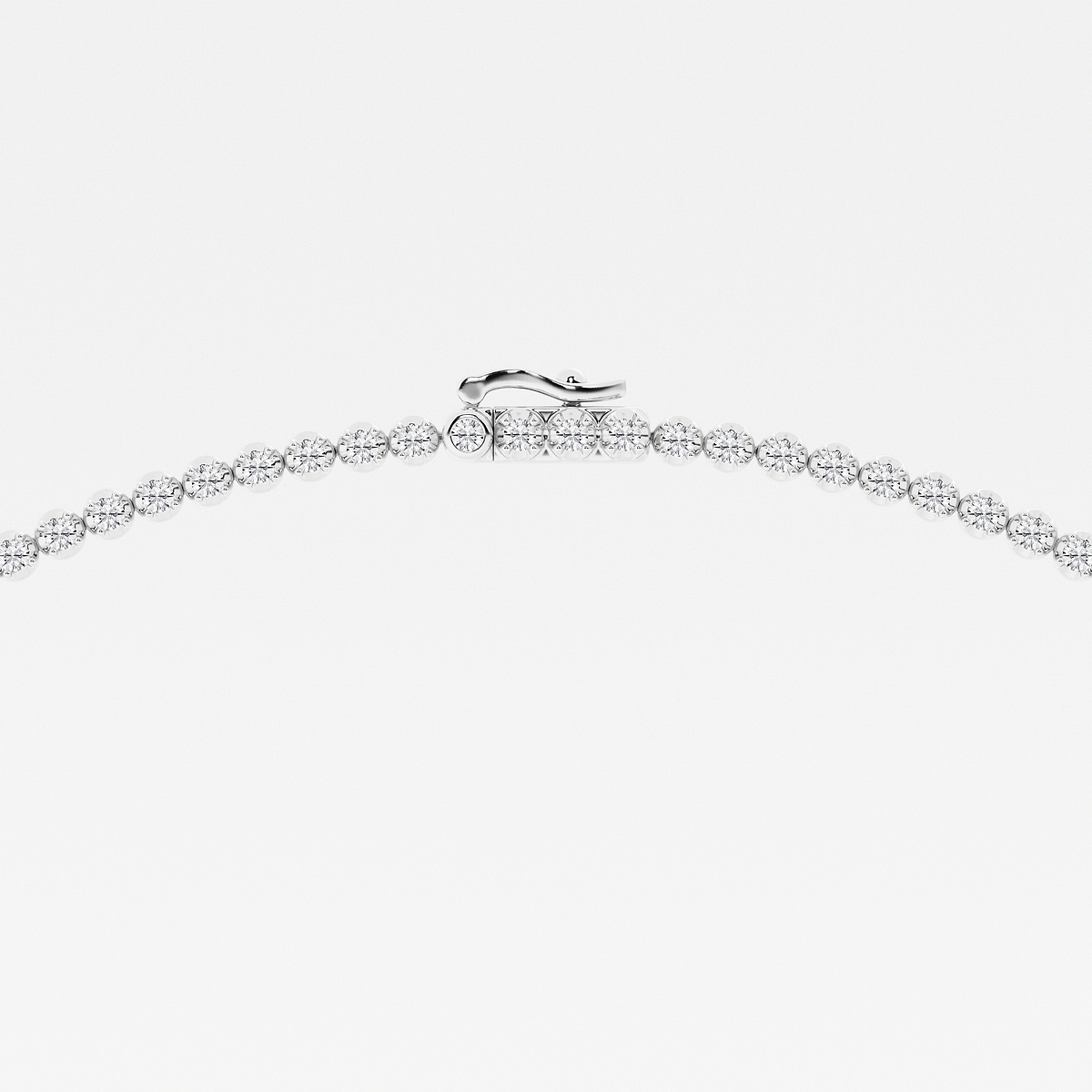 Additional Image 2 for  5 ctw Pear Lab Grown Diamond Single Station Tennis Necklace
