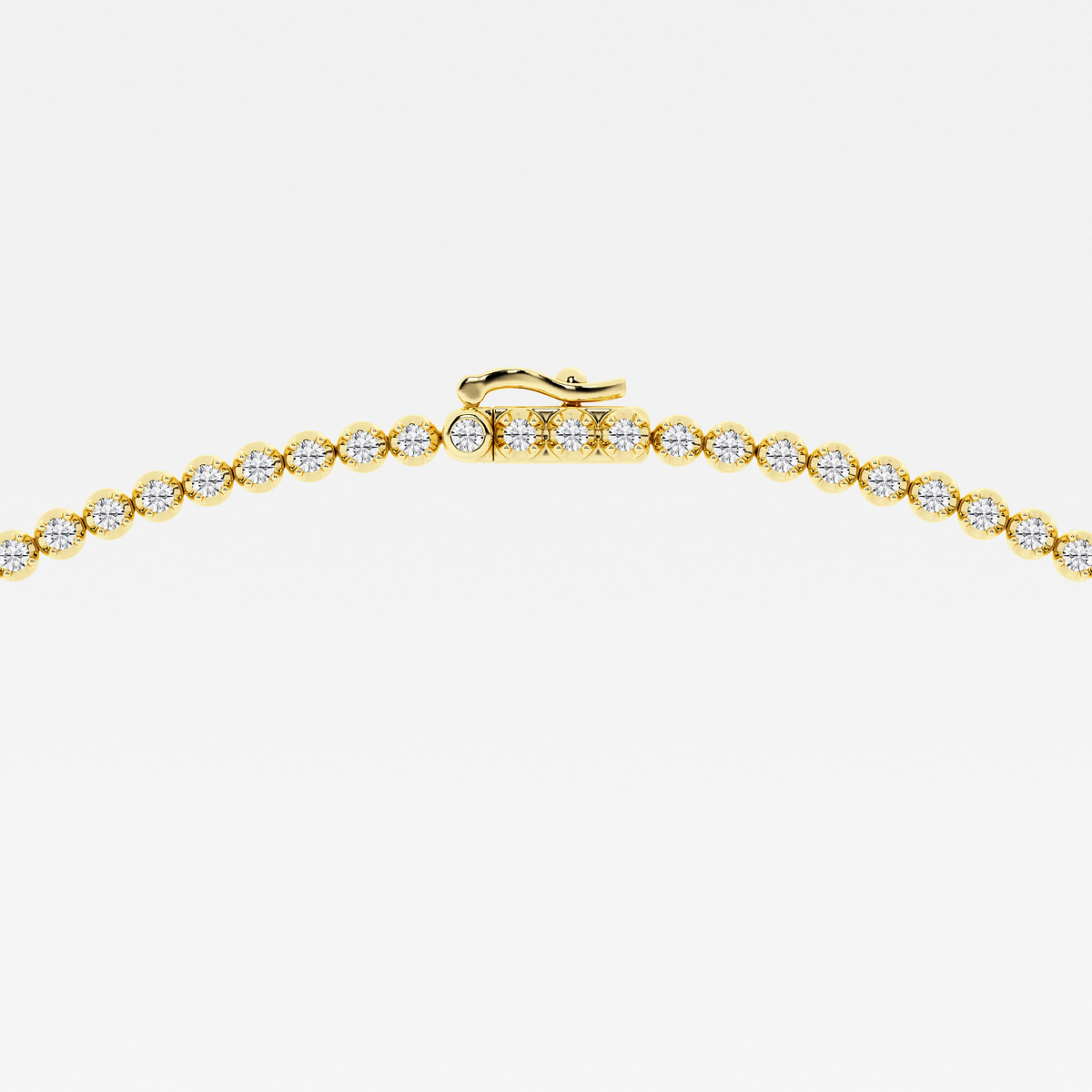 Additional Image 2 for  5 ctw Pear Lab Grown Diamond Single Station Tennis Necklace