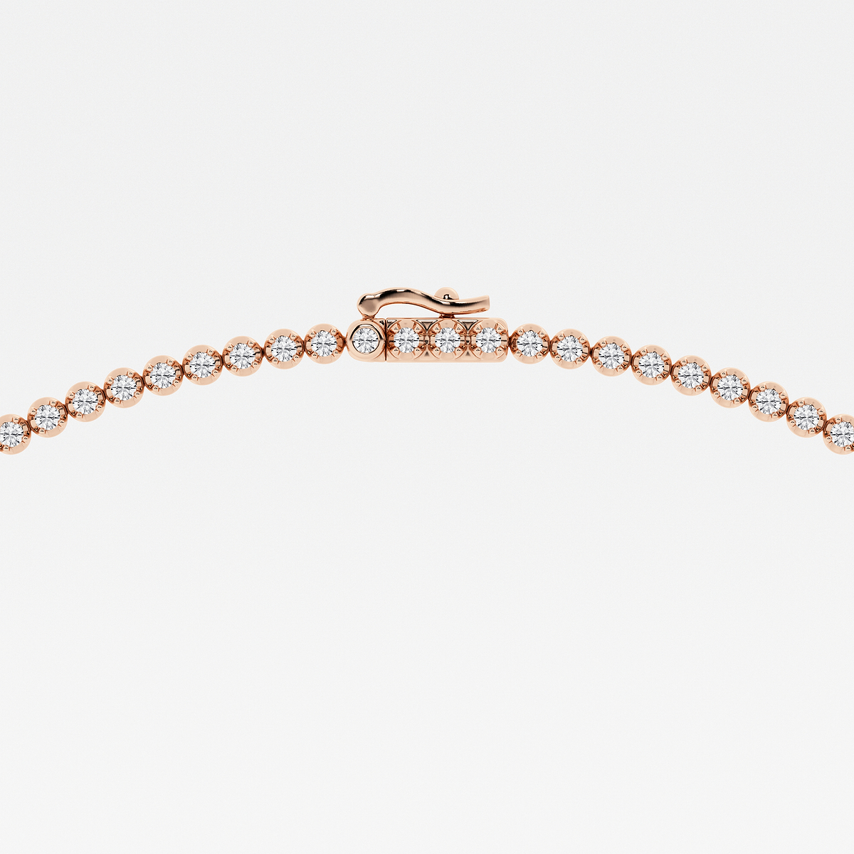 Additional Image 2 for  5 ctw Oval Lab Grown Diamond Single Station Tennis Necklace