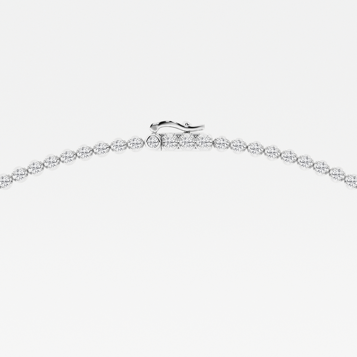 Additional Image 2 for  5 ctw Oval Lab Grown Diamond Single Station Tennis Necklace