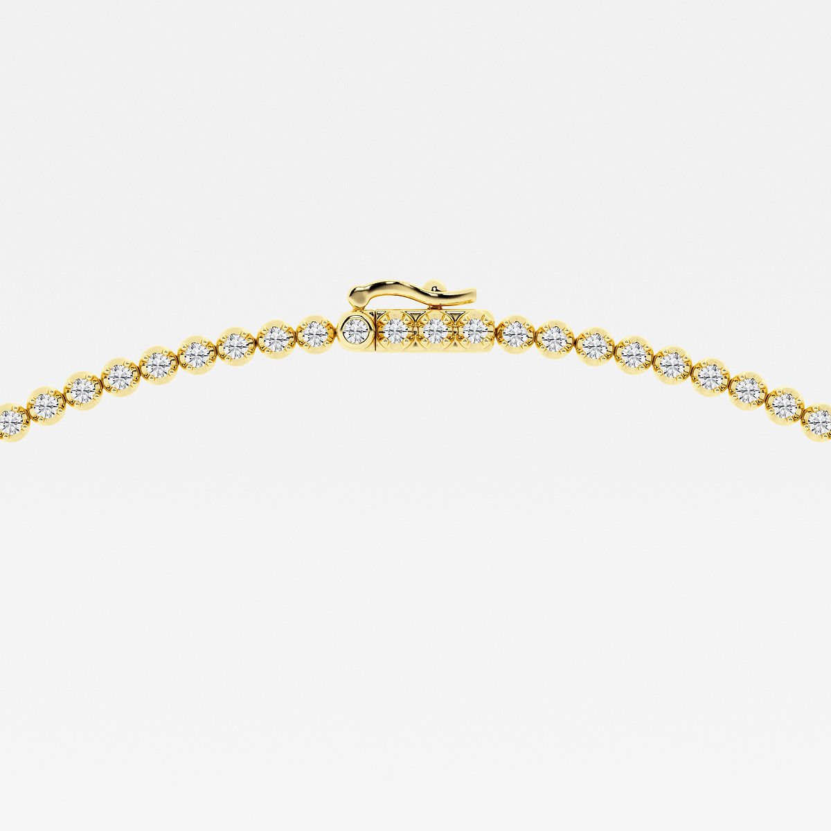 Additional Image 2 for  5 ctw Oval Lab Grown Diamond Single Station Tennis Necklace