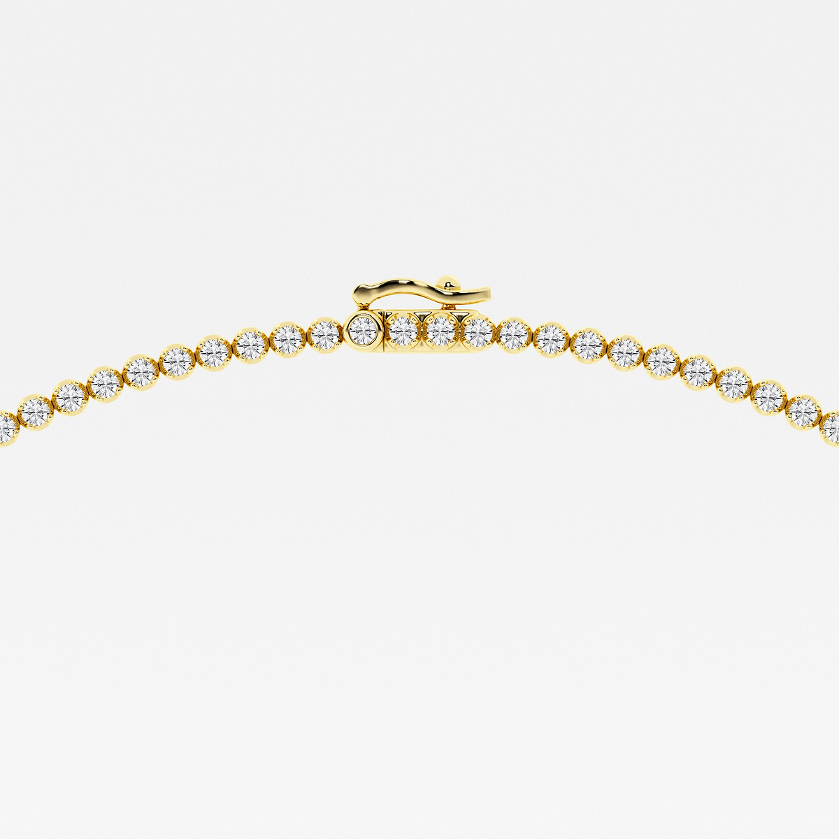 Additional Image 2 for  7 ctw Oval Lab Grown Diamond Single Station Tennis Necklace