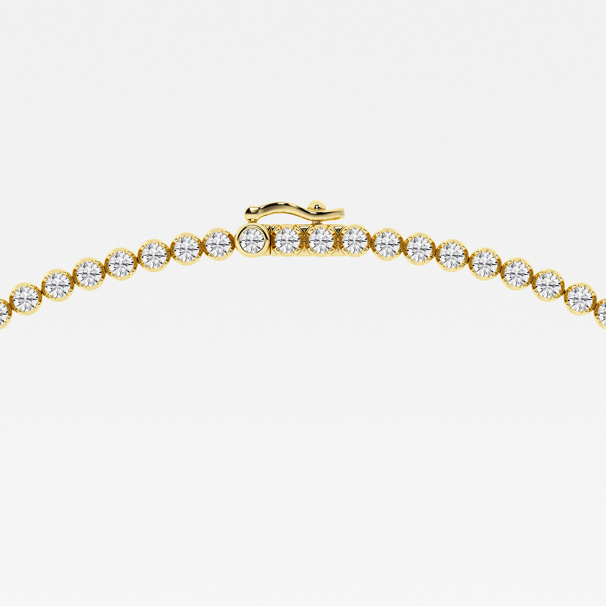 Additional Image 2 for  10 ctw Oval Lab Grown Diamond Single Station Tennis Necklace