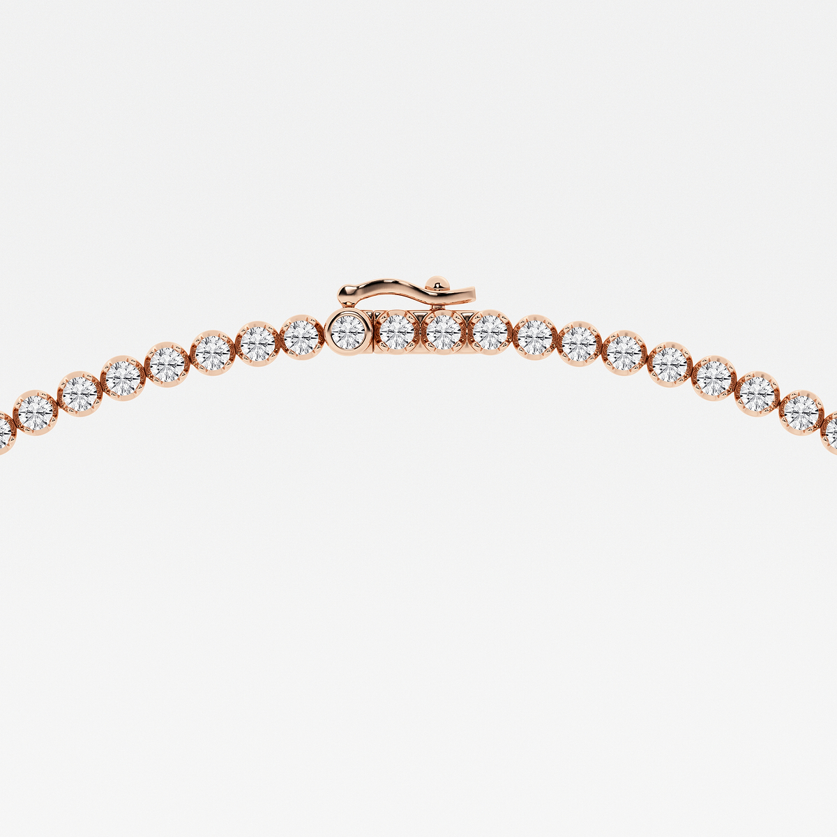 Additional Image 2 for  10 ctw Pear Lab Grown Diamond Single Station Tennis Necklace