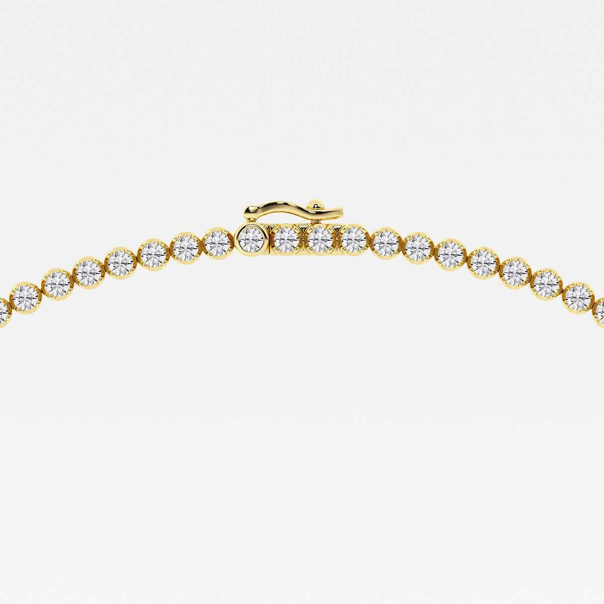 Additional Image 2 for  10 ctw Pear Lab Grown Diamond Single Station Tennis Necklace