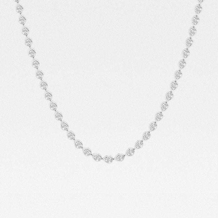 6.7x4.69 mm Emerald Cut Created Aquamarine and 1/5 ctw Round Lab Grown Diamond Halo Pendant with Adjustable Chain Platinum
