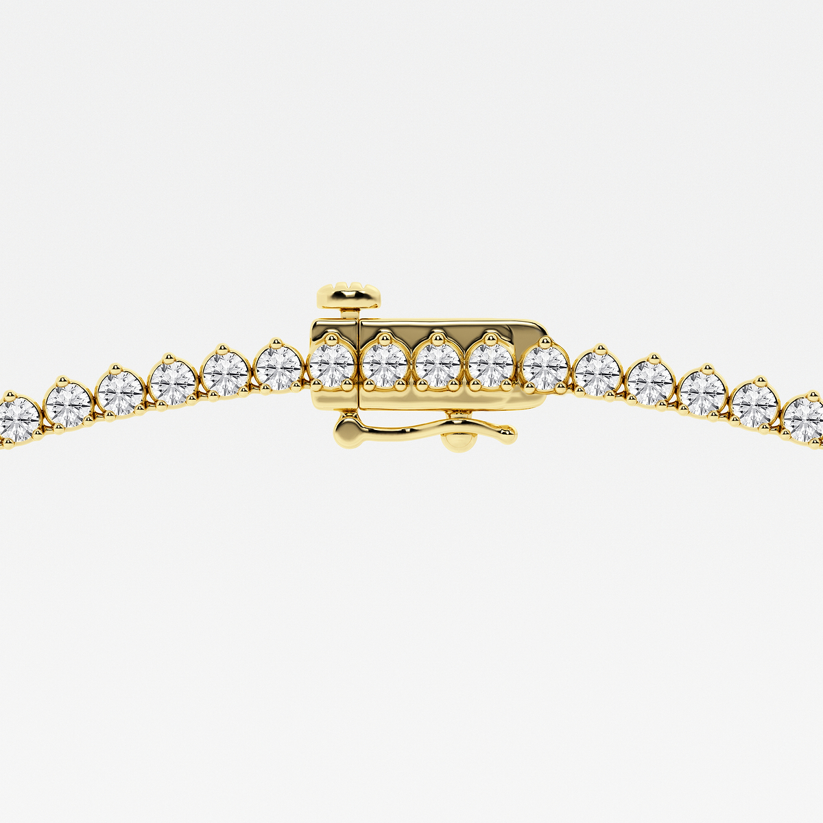 Additional Image 2 for  näas 5 ctw Round Lab Grown Diamond Three-Prong Tennis Necklace